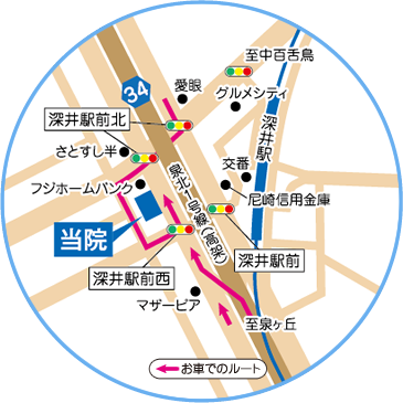 泉北高速鉄道　深井駅より徒歩140ｍ（徒歩約2分）